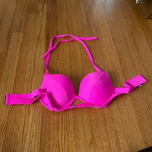 hot pink padded push up 36B Victoria secret bathing suit top.